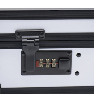Caja <span class=keywords><strong>de</strong></span> aluminio para herramientas, maletín <span class=keywords><strong>de</strong></span> vuelo con contraseña/equipo <span class=keywords><strong>de</strong></span> llave bloqueado, estuche <span class=keywords><strong>de</strong></span> almacenamiento para <span class=keywords><strong>manicura</strong></span> y maquillaje cosmético - Product Image 3