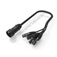 Convertisseur réseau 4 canaux 3 broches XLR femelle mâle connecteurs vers Cat5 Cat6 DMX RJ45 DMX512 câble Audio serpent