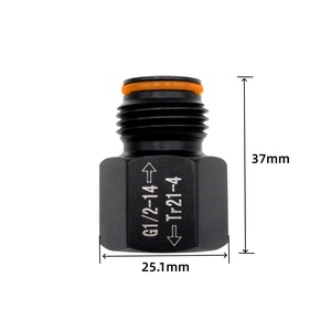 ตัวแปลงแก๊ส CO2 Tr21-4 หัวแปลงตัวเมีย G1/2-14 ตัวผู้ สำหรับถังลม ASA และเครื่องมือลม - Product Image 5