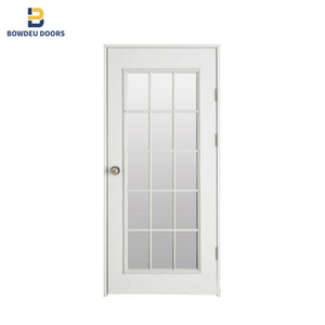 2024 nouveau style américain français entrée principale entrée intérieure insonorisée couleur blanche porte en bois pour la maison - Product Image 5