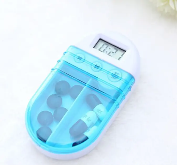 smart pocket medicine mini electric timer reminder pill box with alarm