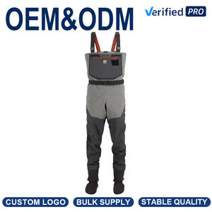 Engins de pêche d'hiver pour hommes et <span class=keywords><strong>femmes</strong></span> <span class=keywords><strong>Cuissardes</strong></span> de pêche en PVC avec poche poitrine imperméable et bottes en <span class=keywords><strong>caoutchouc</strong></span> - Product Image 1