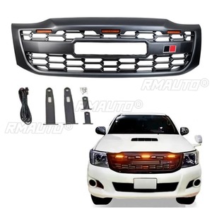 עבור toyota <span class=keywords><strong>hilux</strong></span> 2008-ערכת גוף 2014 מכונית פגוש גריל מירוץ גריל מירוץ רצועות דקורטיביות חזית פגוש חלק חיצוני - Product Image 3