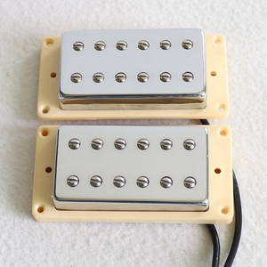 Micros <span class=keywords><strong>humbucker</strong></span> pour guitare LP, modèle DL52, avec 12 vis de réglage pour le poteau, aimant Alnico 5, encapsulés à la cire, couvercle en plastique et laiton, style <span class=keywords><strong>vintage</strong></span> années 60 - Product Image 6