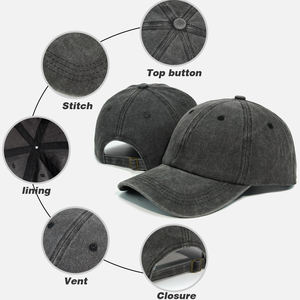 قبعة رياضية عالية الجودة بتصميم مخصص مغسول للأنشطة الخارجية، قبعة Dad Hat عتيقة بلوحة ناعمة ونمط أوراق شجر مطرزة وعصرية - Product Image 5