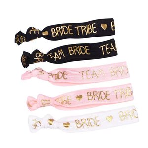 Braccialetto <span class=keywords><strong>Team</strong></span> <span class=keywords><strong>Bride</strong></span> per Addio al Nubilato Fascia in Raso per Futura Sposa Accessori Decorativi per Festa di Addio al Nubilato e Matrimonio - Product Image 2