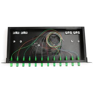 19 inç çerçeve tipi raf montaj Fiber optik Terminal kutusu 1U 12 Port SC UPC APC 12 çekirdek OTB Patch Panel POE 4G 3G GSM uyumlu - Product Image 4