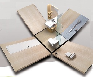 Orico — boitier <span class=keywords><strong>de</strong></span> <span class=keywords><strong>douche</strong></span> rectangulaire pour salle <span class=keywords><strong>de</strong></span> bain, bloc tout-en-un, installation rapide, pré-assemblée, pliable, modèle SMC1616 - Product Image 1