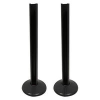 Cache-tuyaux de radiateur noir pour maison, lot de 2, 200 mm de long, pour tuyau de 15 mm, fixation par clip pour chauffage central