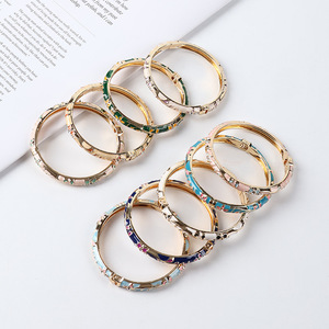 Pulsera <span class=keywords><strong>de</strong></span> Aleación Chapada en Oro con Diseño Floral Vintage para Mujer, Joyería Inspirada en la Ciudad Prohibida, Tendencia Nacional para Chicas, Marca - Product Image 2