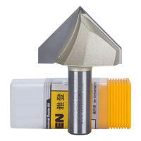 6mm tige droite V rainure carbure porte routeur peu nouvel état fraise en bout pour le travail du bois panneau routeur Bits