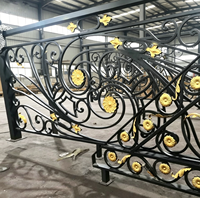 Traditionelle Eisen-Treppengeländer für Hotels und Villen, DIY-Installation, lackierbare Oberfläche, anpassbare Farbe, 5+ Jahre Haltbarkeit