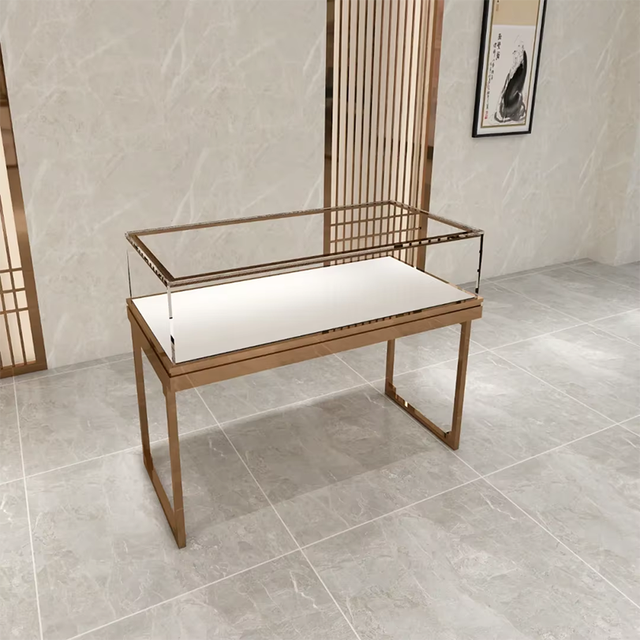 Luxury Metal and Glass Custom Jewelry Display Cabinet for Jewelry Store Furniture Watches Jewellery Interior Design Cabinet