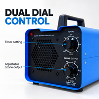 Générateur d'ozone portable industriel - Ioniseur et désodorisant d'air haute efficacité pour la maison, les voitures, les animaux domestiques et la fumée