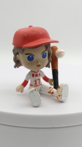 Baseball Player PVC Keychain Cartoon Figure Sports Bag Decor Zinc Alloy <b>Charm</b> Clip Bulk Gift for Fans Made of Durable Plastic - Product Image 4