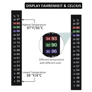 Homebrew Sticker <span class=keywords><strong>Thermometer</strong></span> 10-40 C Grad Flüssig kristall <span class=keywords><strong>thermometer</strong></span> & Digital Aquarium <span class=keywords><strong>Thermometer</strong></span> Homebrew Strip - Product Image 4