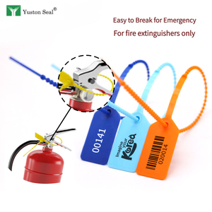 YTPS407 ختم أمان بلاستيكي قابل للشد لطفايات الحريق - علامات أمان مرقمة مقاومة للعبث - للاستخدام مرة واحدة - Product Image 4