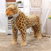 Jouets en peluche personnalisés, lion géant, tigre, léopard, cerf, animaux en peluche, pièces