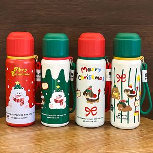 Cadeau de Noël, bouteille d'eau en acier inoxydable 316 pour enfants, portable, mignonne, à double paroi, isolée sous vide, avec couvercle comme gobelet - Product Image 5