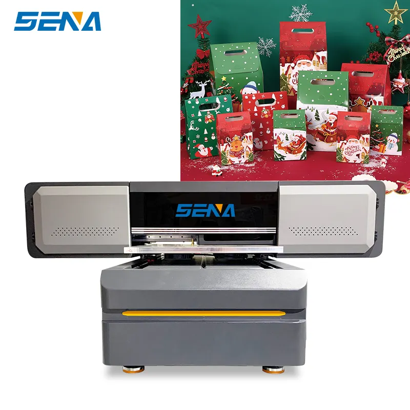 Mesin cetak hadiah Natal 6090 jet tinta datar printer UV digital dekorasi Natal bola undangan