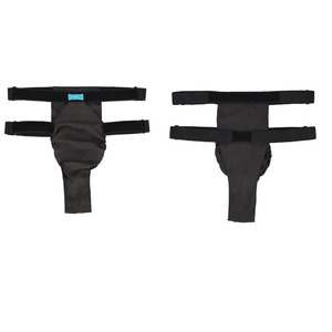 Cinturón de Soporte Escrotal Transpirable para Hombre, Ropa Interior Postoperatoria para Alivio del Edema, Negra, de Spandex/Nylon, con Tira de Soporte Íntimo - Product Image 4