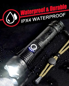 Đèn pin 100000 lumens không thấm nước đèn pin ngọn đuốc sạc chiến thuật dẫn đèn pin - Product Image 5