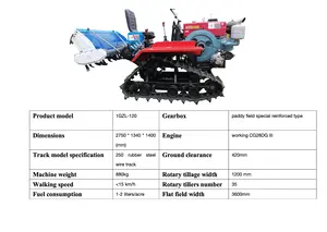 High Quality And Efficient Household Agricultural Tracked Rotary Tiller