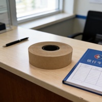 Ruban adhésif en plastique brun de 40 mm pour le regroupement des billets de banque, utilisé sur la machine à regrouper HUIJIN ZB-340