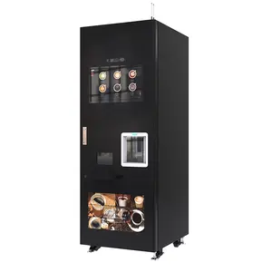Máquina expendedora comercial de café helado de frijol a taza para exteriores completamente automática