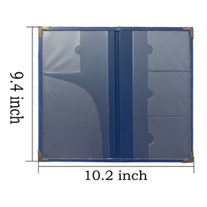 Tùy Chỉnh Logo PU Leather Auto Xe Găng Tay Hộp Bảo Hiểm ID Thẻ Đăng Ký Chủ Xe Tài Liệu Organizer Cho Lái Xe Giấy Phép - Product Image 2