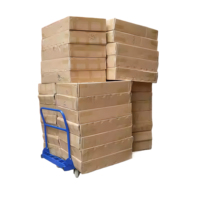 Remolque de Plataforma Resistente, Plegable, de Tubo de Acero Cuadrado y Placa de Acero en Capas, para Almacenamiento y Transporte en Obras de Construcción