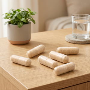 Compléments alimentaires à base d'ashwagandha en capsules, naturels, végétariens, pour éclaircir la peau, favoriser la croissance musculaire, soutenir la santé digestive, pour tous les âges - Product Image 1