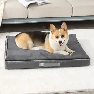 2022 Designer Furniture Protector Large Washable Removable Moisture-proof Memory Foam Orthopedic Cushion Luxury Dog Pet Beds