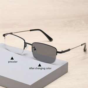 Montures de Lunettes Optiques Photochromiques Anti-Lumière Bleue Unisexe en Gros, en Titane - Product Image 2