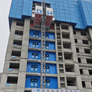 Lift Penumpang Konstruksi Listrik DAHAN SC200/200 Double Cage <span class=keywords><strong>Hoist</strong></span> dengan Mesin, Kapasitas 2000kg, Daya Angkat 300m - Product Image 2