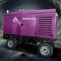 Compresseur d'air à vis portable Machine minière Compresseur d'air à vis pour moteur diesel à vendre