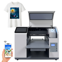 Imprimante à plat A3 mobile pour t-shirts, double tête d'impression XP600, machine d'impression rapide, imprimantes DTG pour les entreprises de vêtements