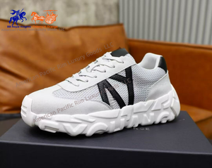 Amani Classic Trendy Men's Low Cut Casual Versatile Trend New Lace <b>Style</b> Breathable Genuine Leather <b>Walking</b> <b>Shoes</b> Dad <b>Shoes</b> - Product Image 3