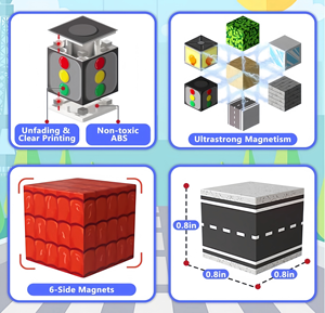 कारखाने थोक शहर यातायात थीम चुंबकीय भवन ब्लॉक 100 पीसी चुंबकीय निर्माण सेट बच्चे के लिए शैक्षिक खिलौना - Product Image 4