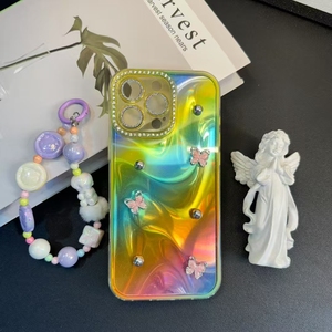 Phụ Kiện Di Động Cầu Vồng Màu Bling Trường Hợp Điện Thoại Cho Iphone 15 Pro Max 16 14 13 12 11 360 Chống Sốc Imd Vỏ Điện Thoại - Product Image 3