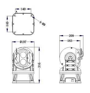 Op Maat Gemaakte Optionele 500M Laserverlichtende Dual Payload Mobiele 2mp 33x Zoom Dag/Nacht Brandbestrijding Robot Voertuig <span class=keywords><strong>Ptz</strong></span> <span class=keywords><strong>Camera</strong></span> - Product Image 5