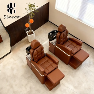Fauteuil de coiffure moderne en cuir synthétique avec bol en céramique pour hôpitaux et salons de beauté – Vente en gros fabricant - Product Image 2