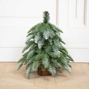 Ensemble de <span class=keywords><strong>sapin</strong></span> de Noël miniature JQ Mini PE Noble Fir, ornement de bureau DIY, cadeau de Noël pour la maison et le bureau - Product Image 2