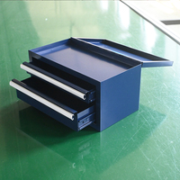 Boîte à outils en acier portable OEM ODM, mini, 2 tiroirs, petite boîte à outils en métal, organisateur de rangement pour table de travail