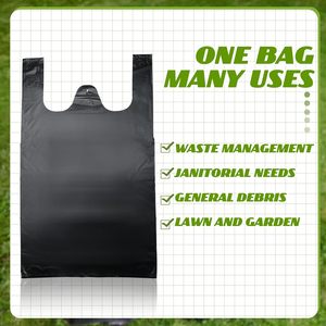 Bolsas de Plástico Grandes Tipo Camiseta con Asas, Bolsas de Plástico Lisas para Comestibles, Gruesas y Resistentes - Product Image 5