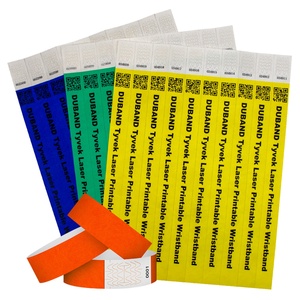 Pulseras de Papel Desechables Personalizadas con Número Secuencial Promocionales SantaGifts, Resistentes al Agua, Resistentes a Desgarros, Ecológicas, con Diseño de Arte Popular - Product Image 3