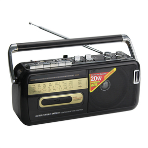 เครื่องบันทึกเสียงแบบพกพาสไตล์เรโทร วิทยุ AM FM SW บลูทูธ USB TF การ์ด กำลังขับ 20 วัตต์ สำหรับใช้ในบ้าน นอกบ้าน และการเดินทาง ลำโพงสเตอริโอแบบพกพา - Product Image 1