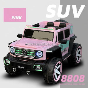 Monster Truck Elettrico per Bambini a Quattro Ruote Motrici con Sedile in Pelle e Ruote in Schiuma Illuminate - Product Image 1