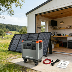 Générateur solaire BIGINVERTER 4000W, centrale électrique portable pour cabane, vie hors réseau, alimentation de secours à domicile et charge par panneaux solaires sur balcon - Product Image 4