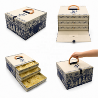 Boîte cadeau de l'Aïd, nouveau design, boîte à bonbons pour le festival Mubarak, boîtes à dattes du Ramadan, emballage coulissant, boîte à tiroir rigide de luxe personnalisée